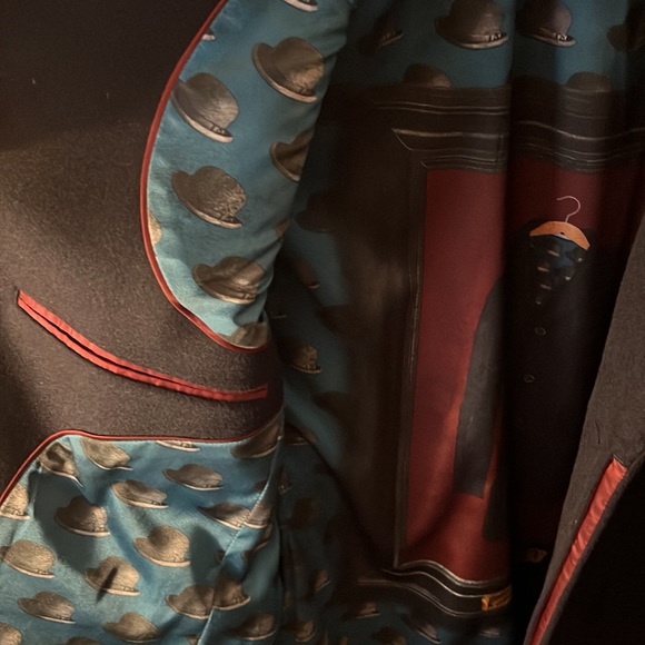 Ted baker navy oversized menswear coat - Picture 4 of 8